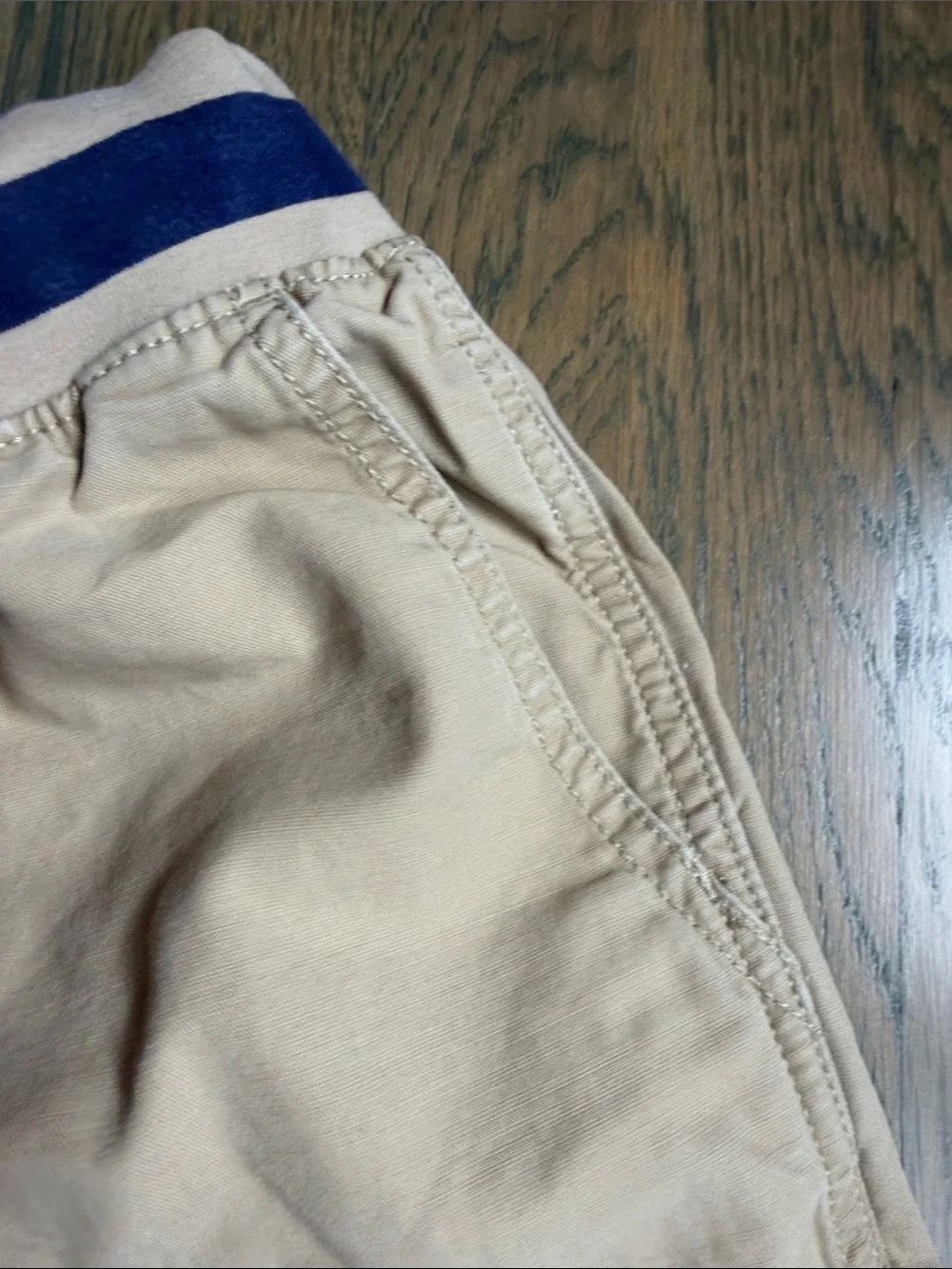 GAP Beige Kids Hybrid Shorts with Navy Waistband